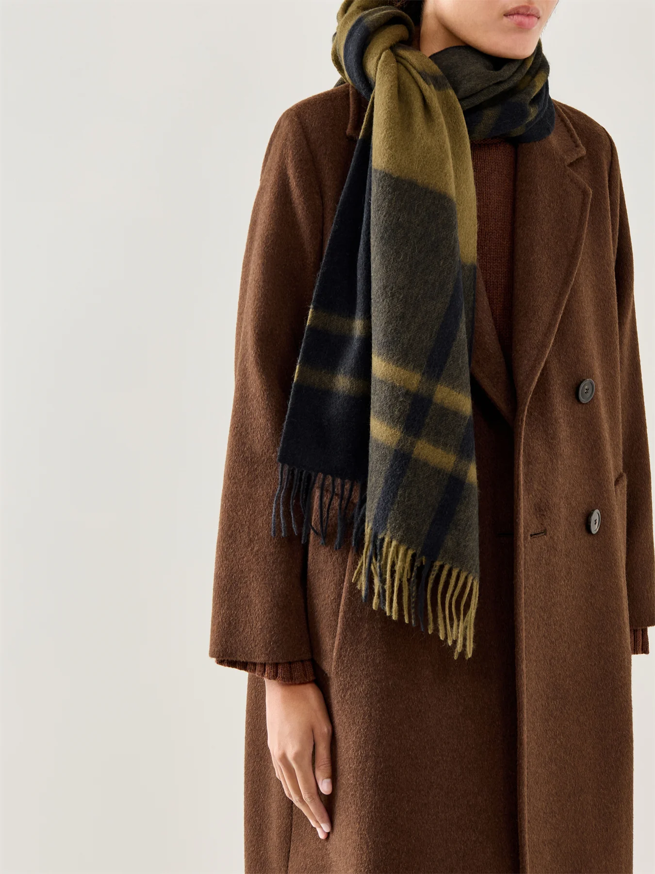 Maxine Tartan Scarf Grey - Image 2