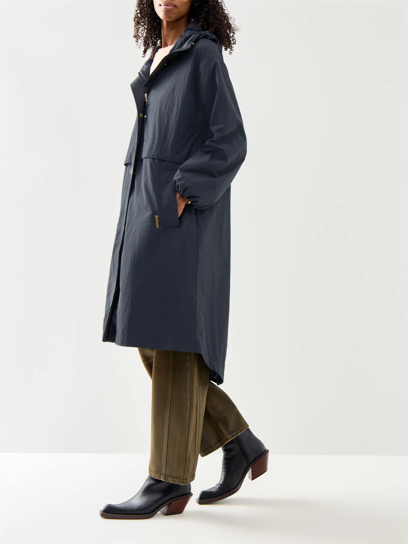 Womens Naboo Showerproof Jacket Dark Navy - Image 4