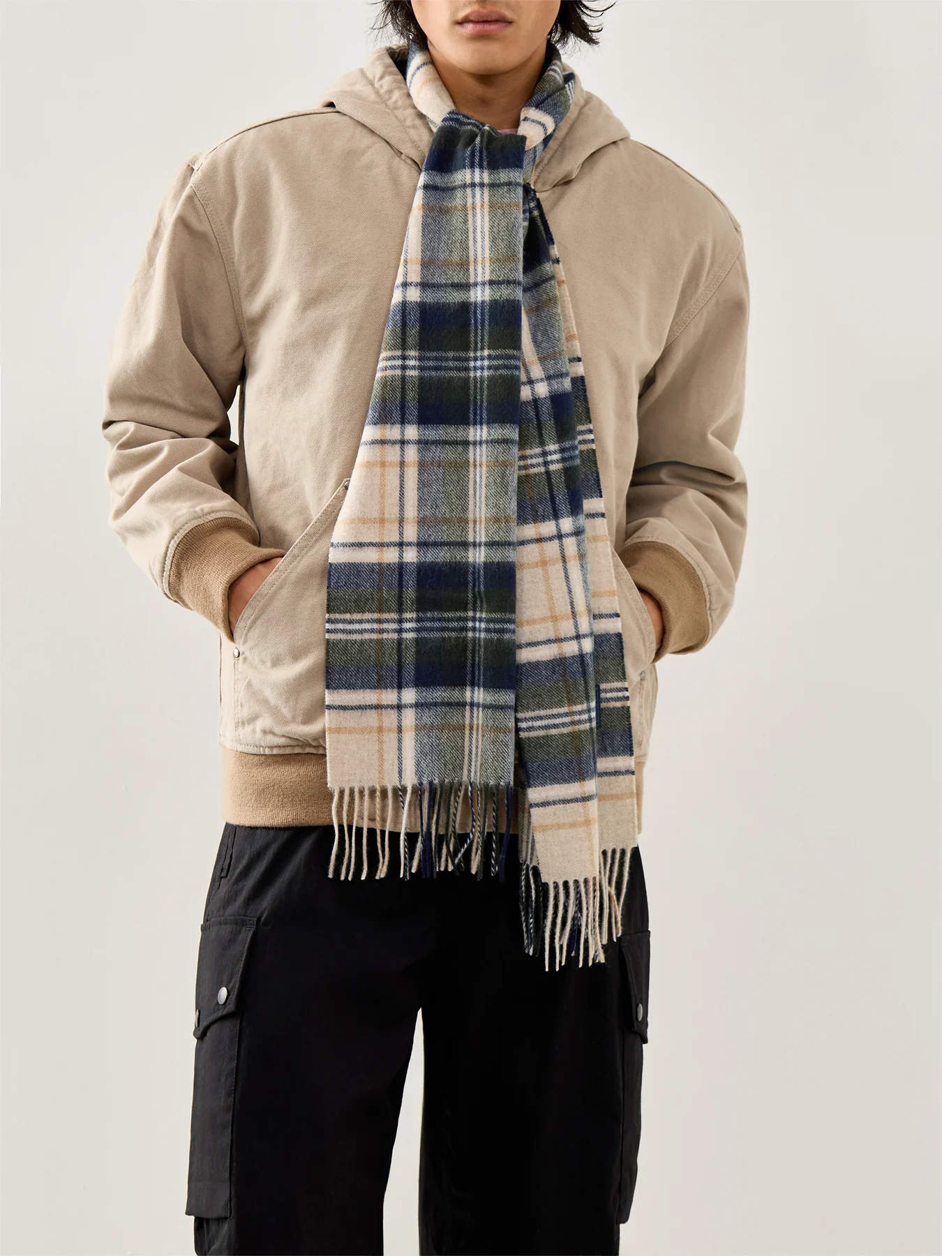 New Check Tartan Scarf - Image 2
