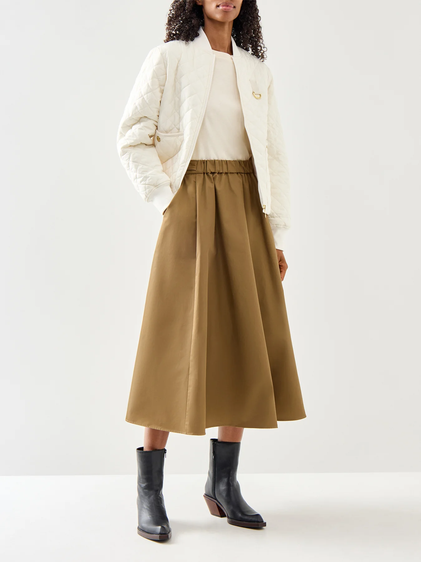 Womens White Barbour Reyna Quilt Jacket - Image 2