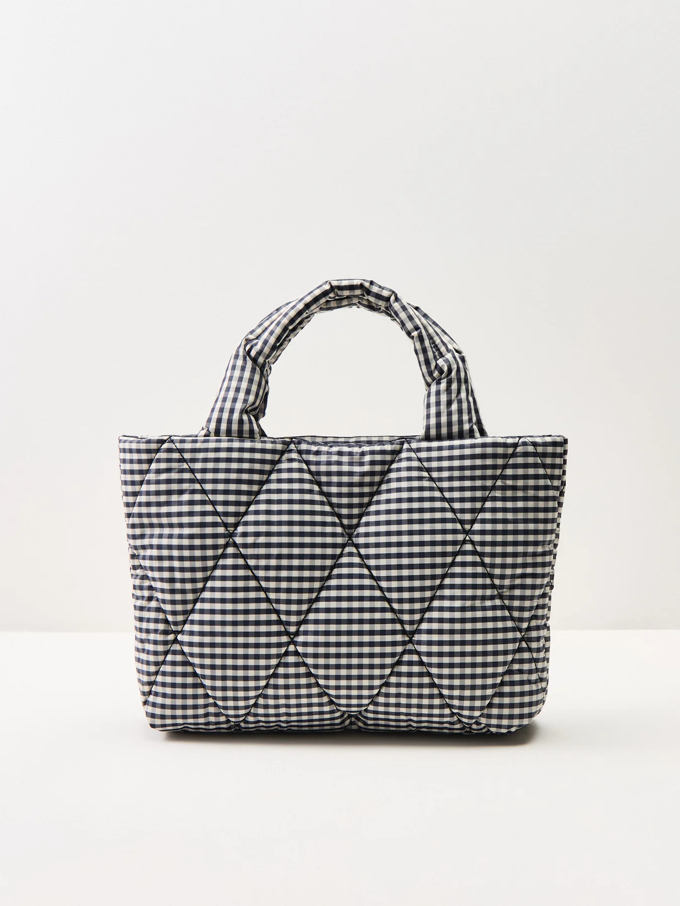 Riah Mini Quilted Tote Bag Gingham - Image 3