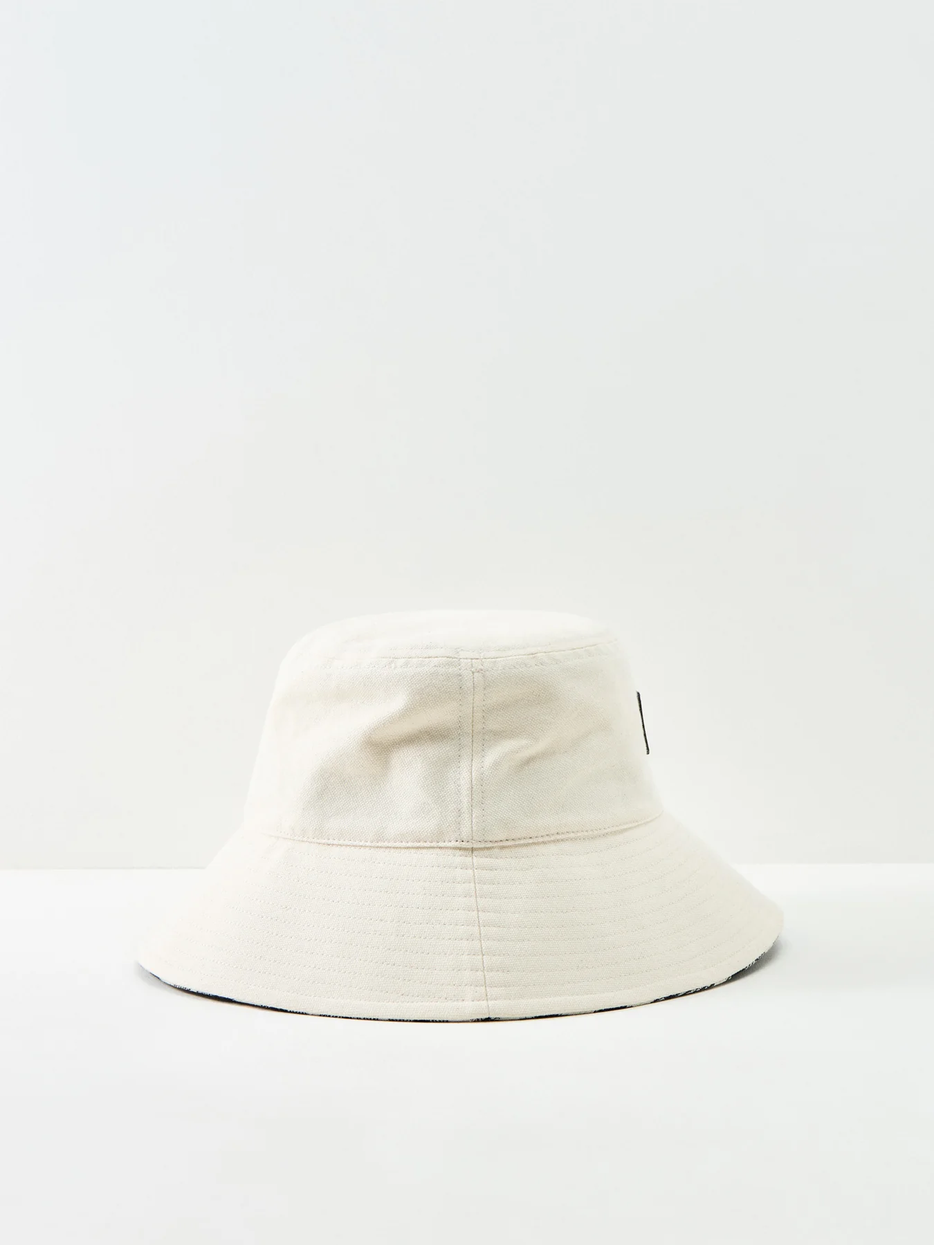 Selena Cotton Bucket Hat White - Image 2
