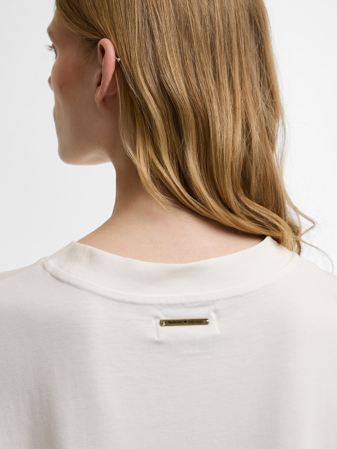 Barbour x Farm Rio Wild Flower T-Shirt Cream - Image 3