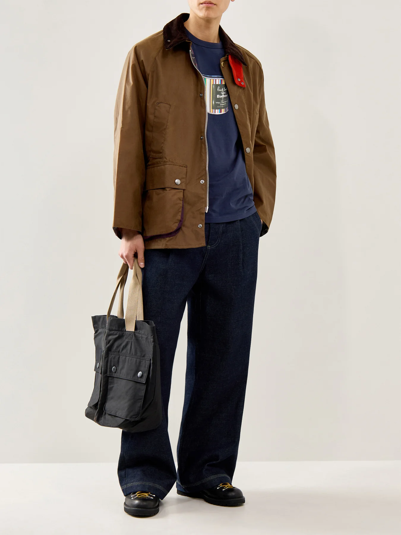 Paul Smith Loves Barbour Wax Tin Graphic T-Shirt Champion Blue - Image 2
