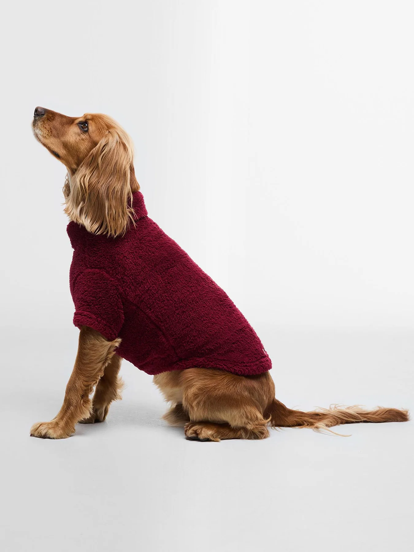 Barbour Brindle Fleece Dog Jumper Red Small - Image 2