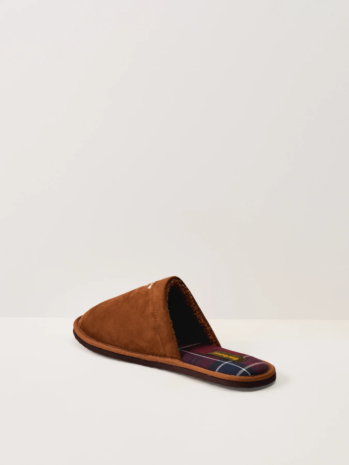 Everitt Mule Slippers Beige Plaid - Image 3