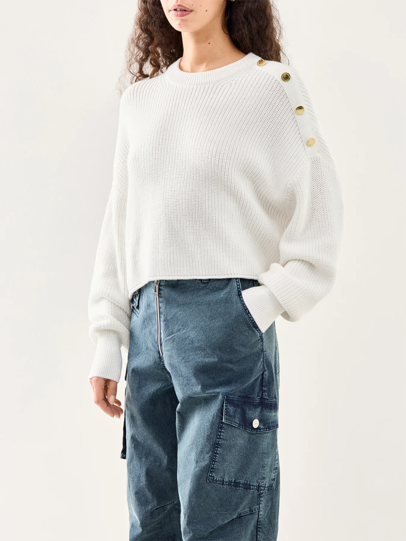 Alexis Knitted Jumper Off White - Image 4
