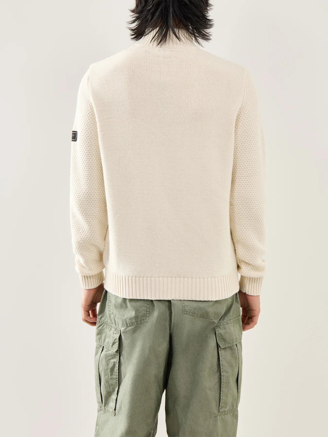 Funnel Neck Jumper Cream - Image 5