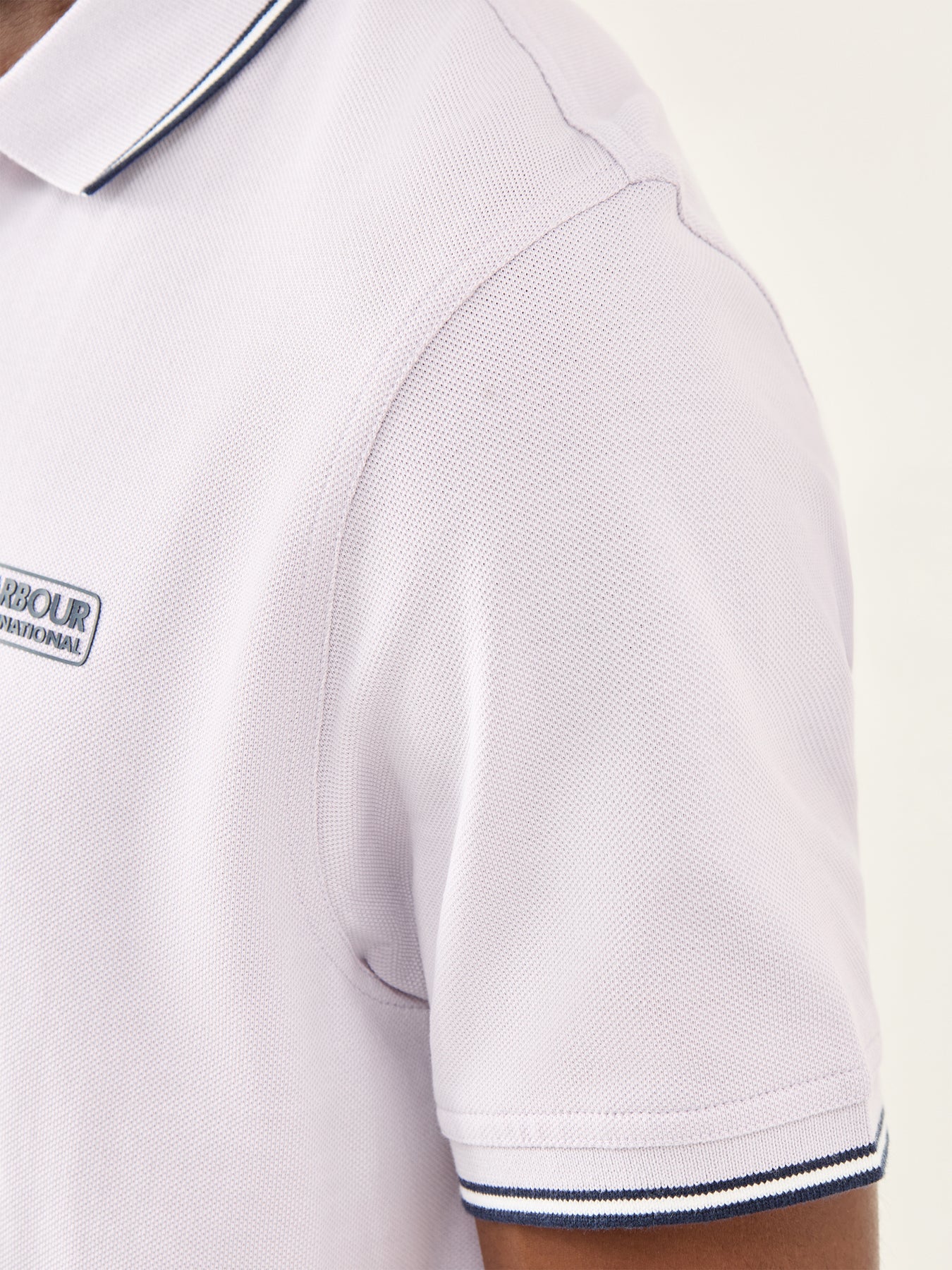 Evan Tipped Polo Shirt Purple - Image 3