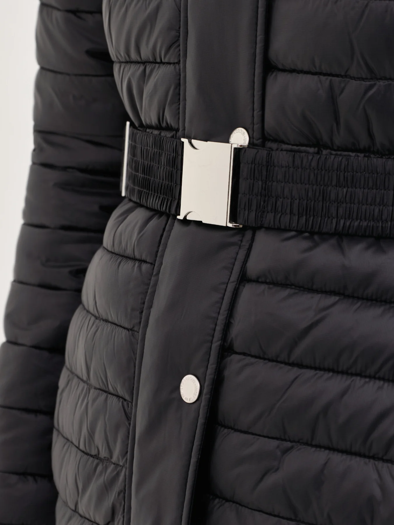 Longline Jada Puffer Jacket Black - Image 3