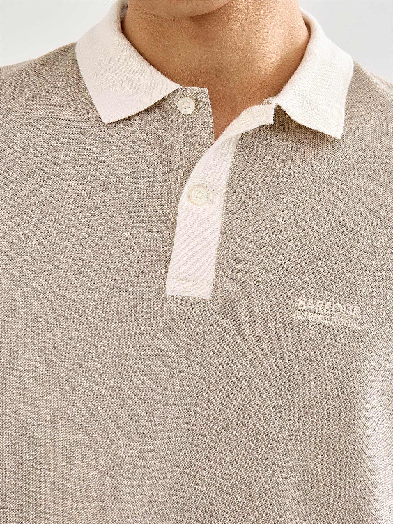 Morley Oxford Polo Shirt White - Image 3