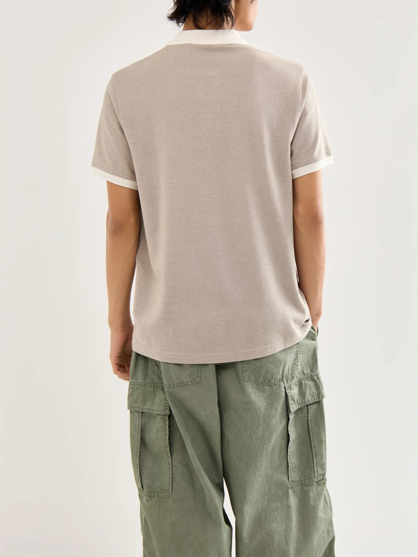 Morley Oxford Polo Shirt White - Image 5