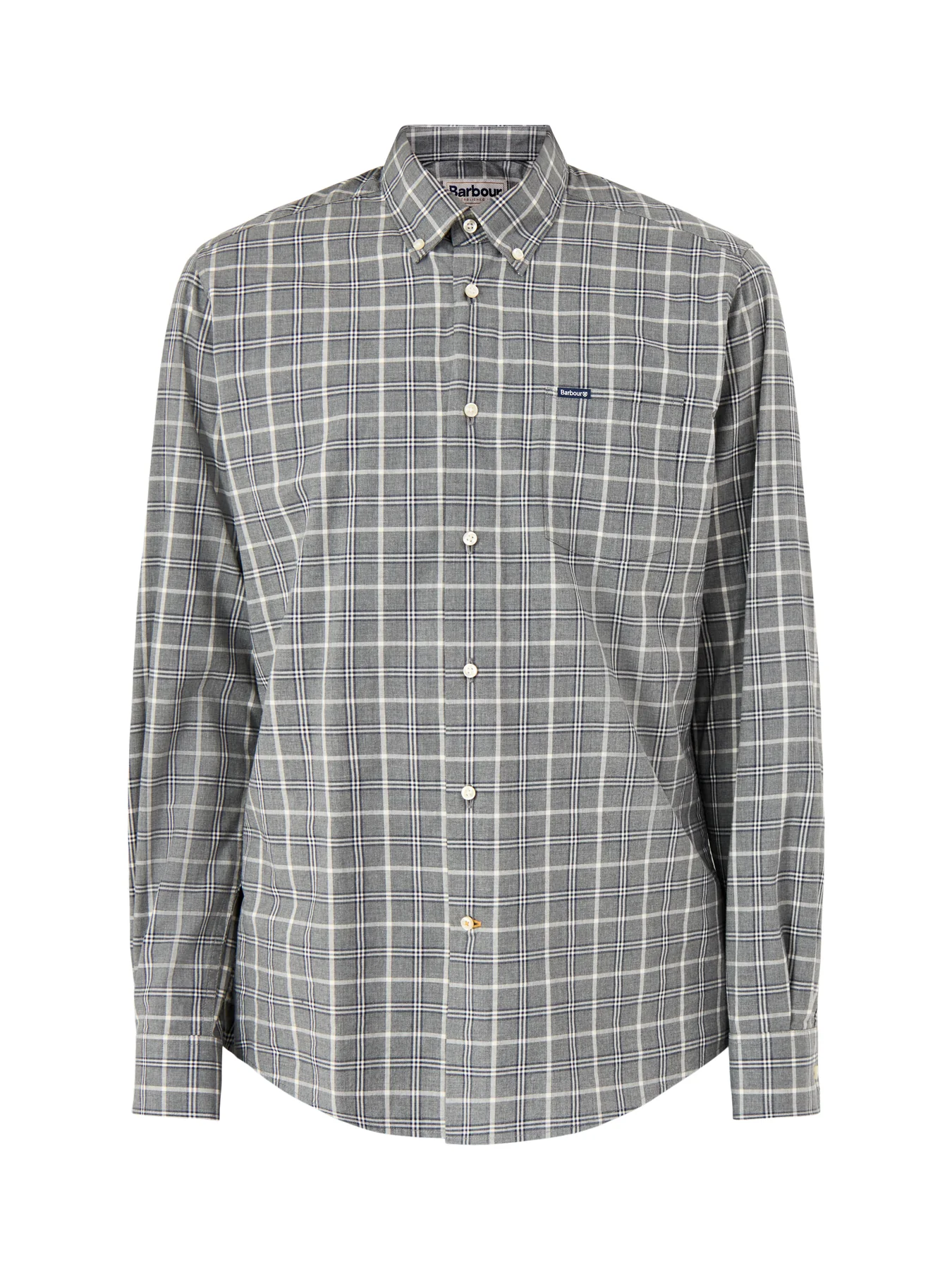 Bramham Checked Tailored Shirt Grey