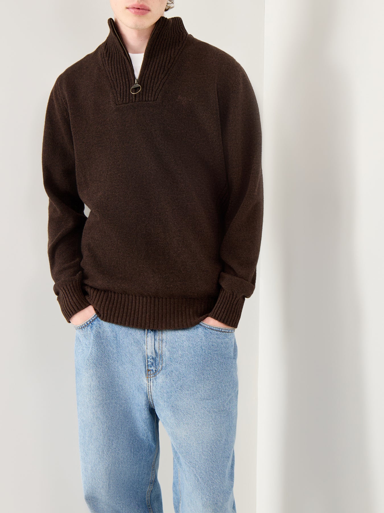 Essential Lambswool Half Zip Jumper - Image 4