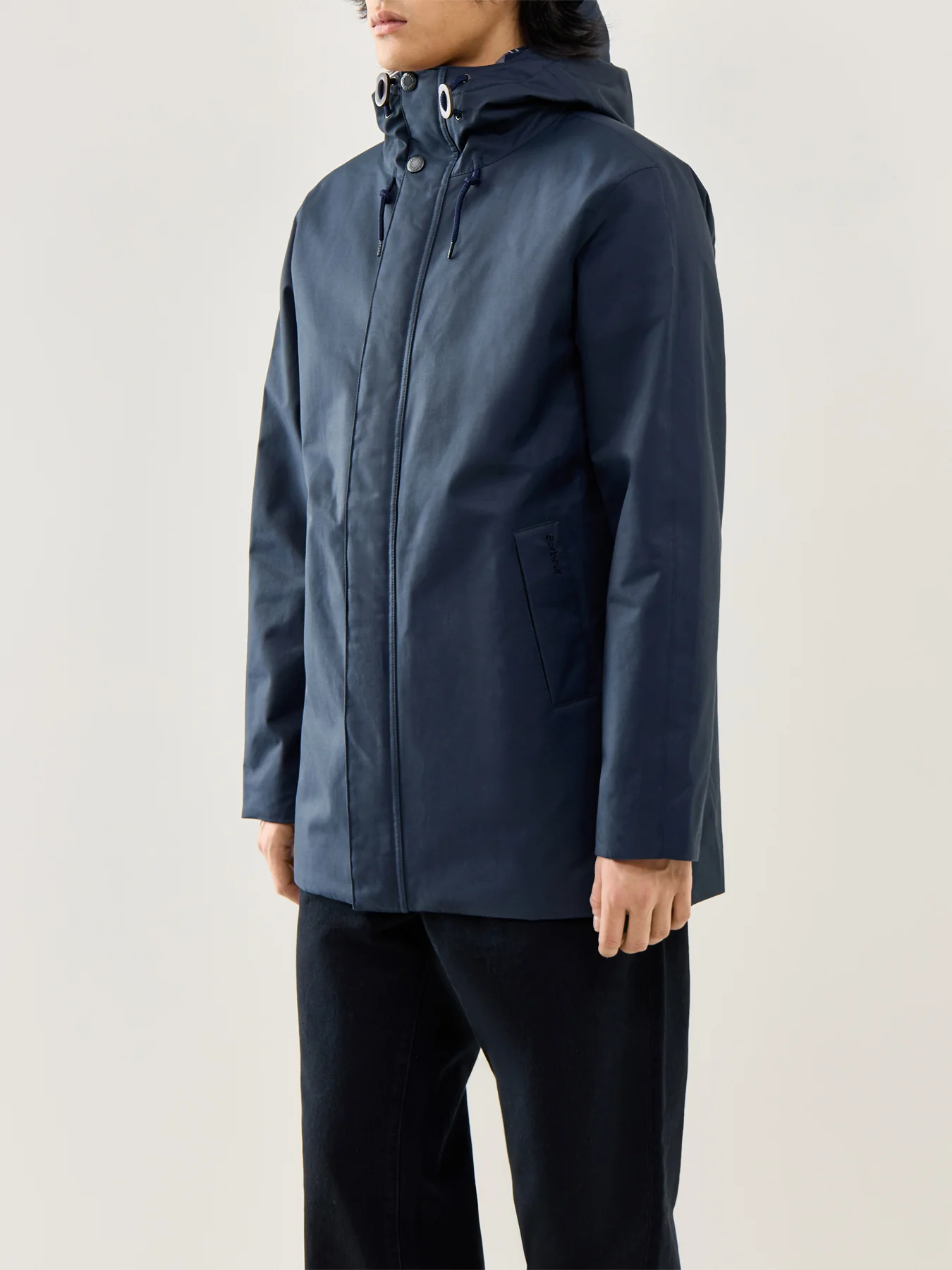 Modern Lorden Showerproof Mac Navy - Image 4