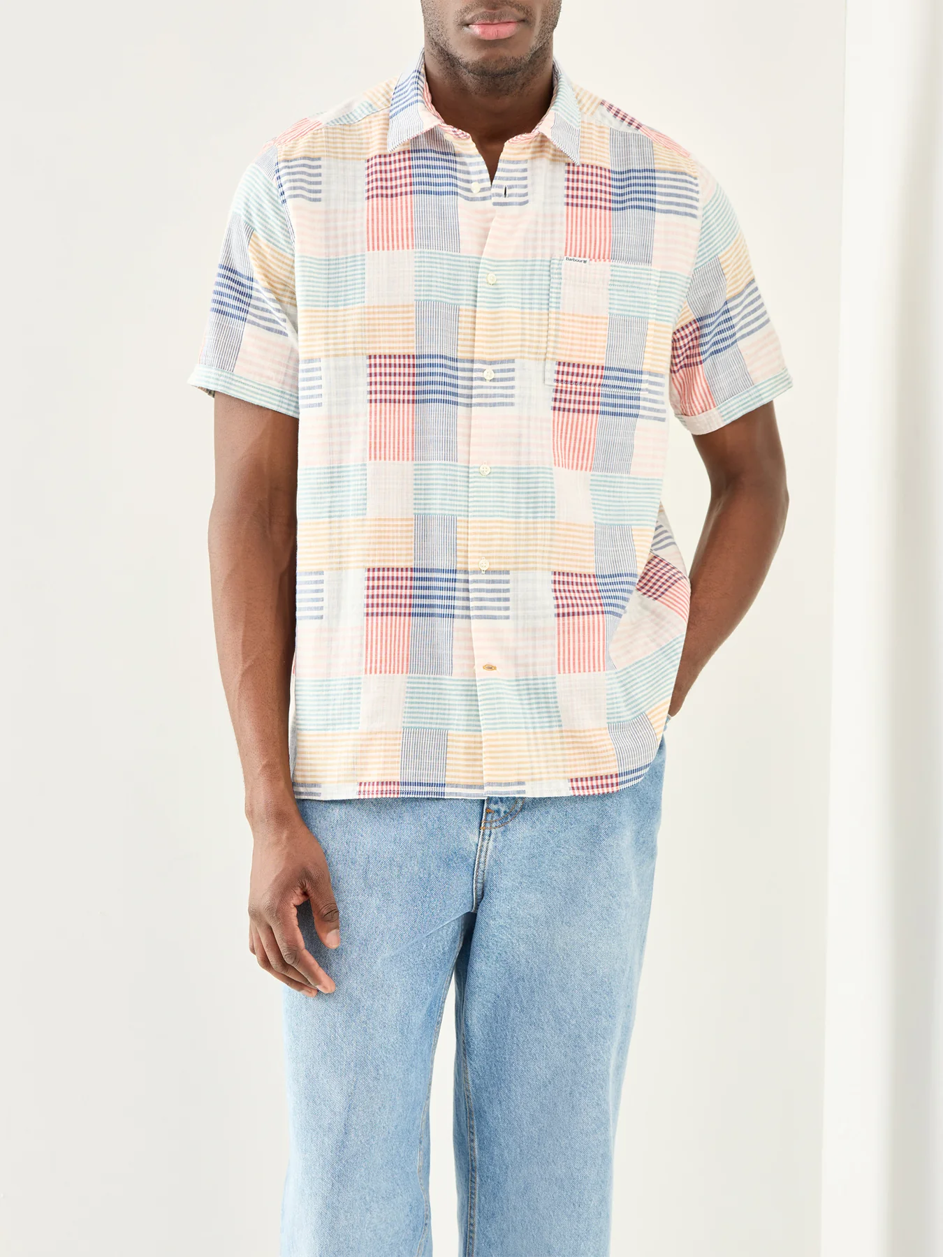 Oakshore Short Sleeve Summer Fit Shirt Red - Image 4