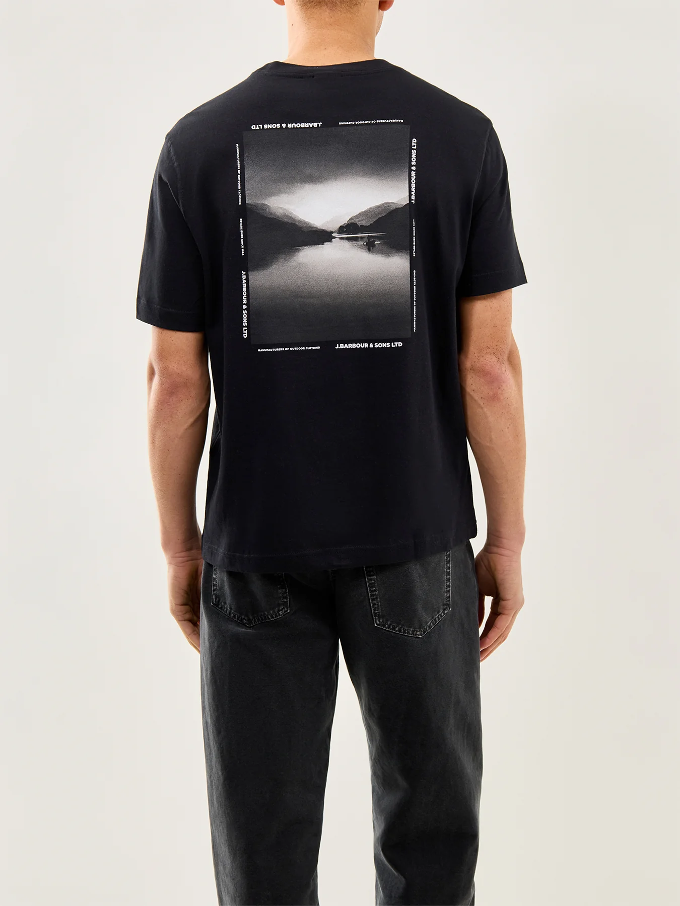 Parkend Photographic Cotton T-Shirt Black - Image 5