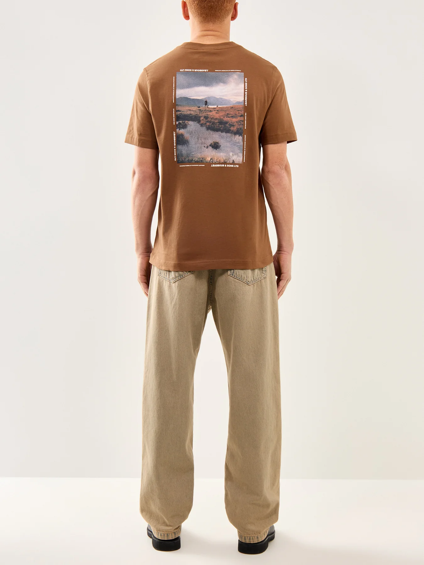 Parkend Photographic Cotton T-Shirt Brown - Image 3