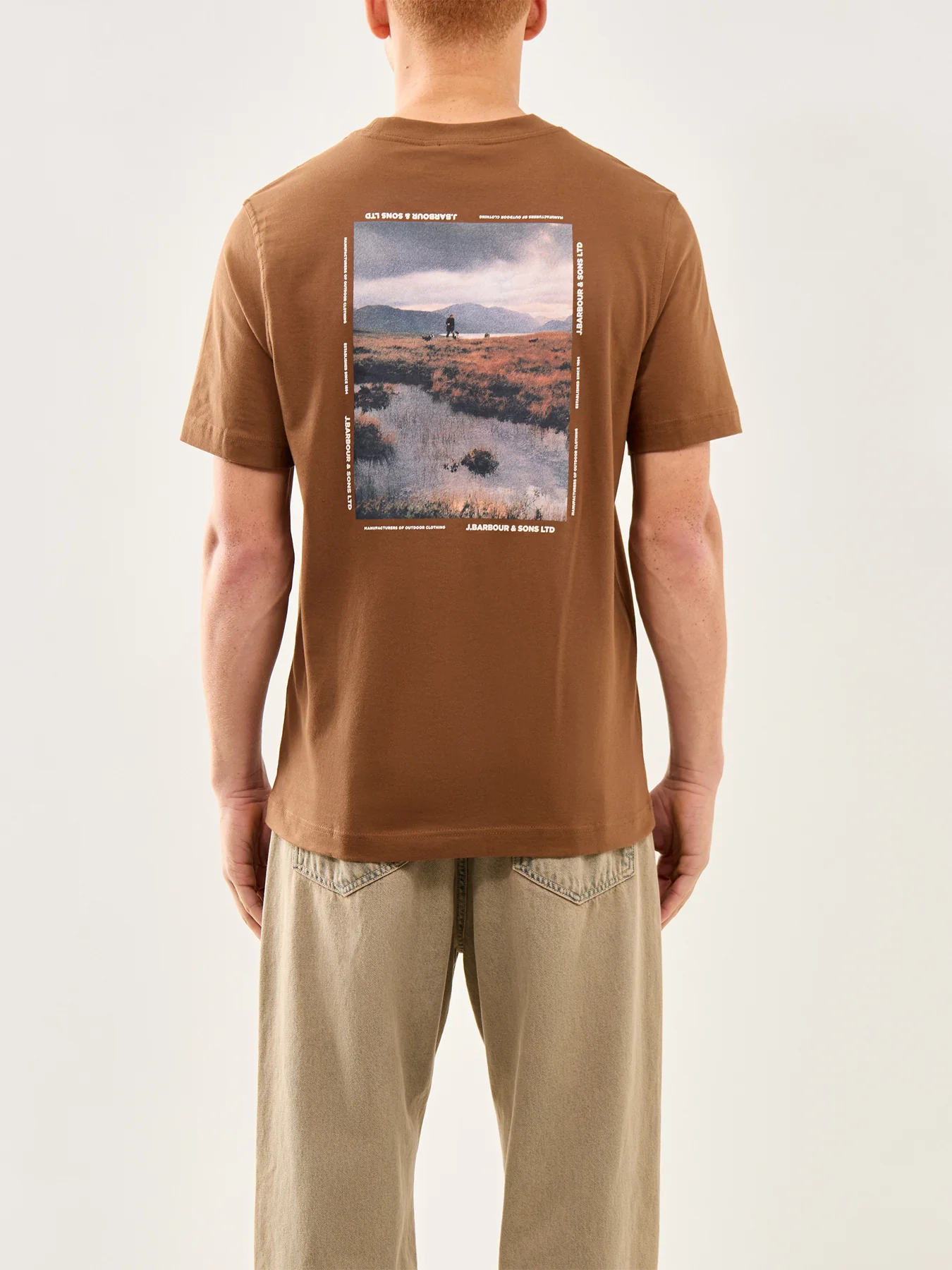 Parkend Photographic Cotton T-Shirt Brown - Image 5