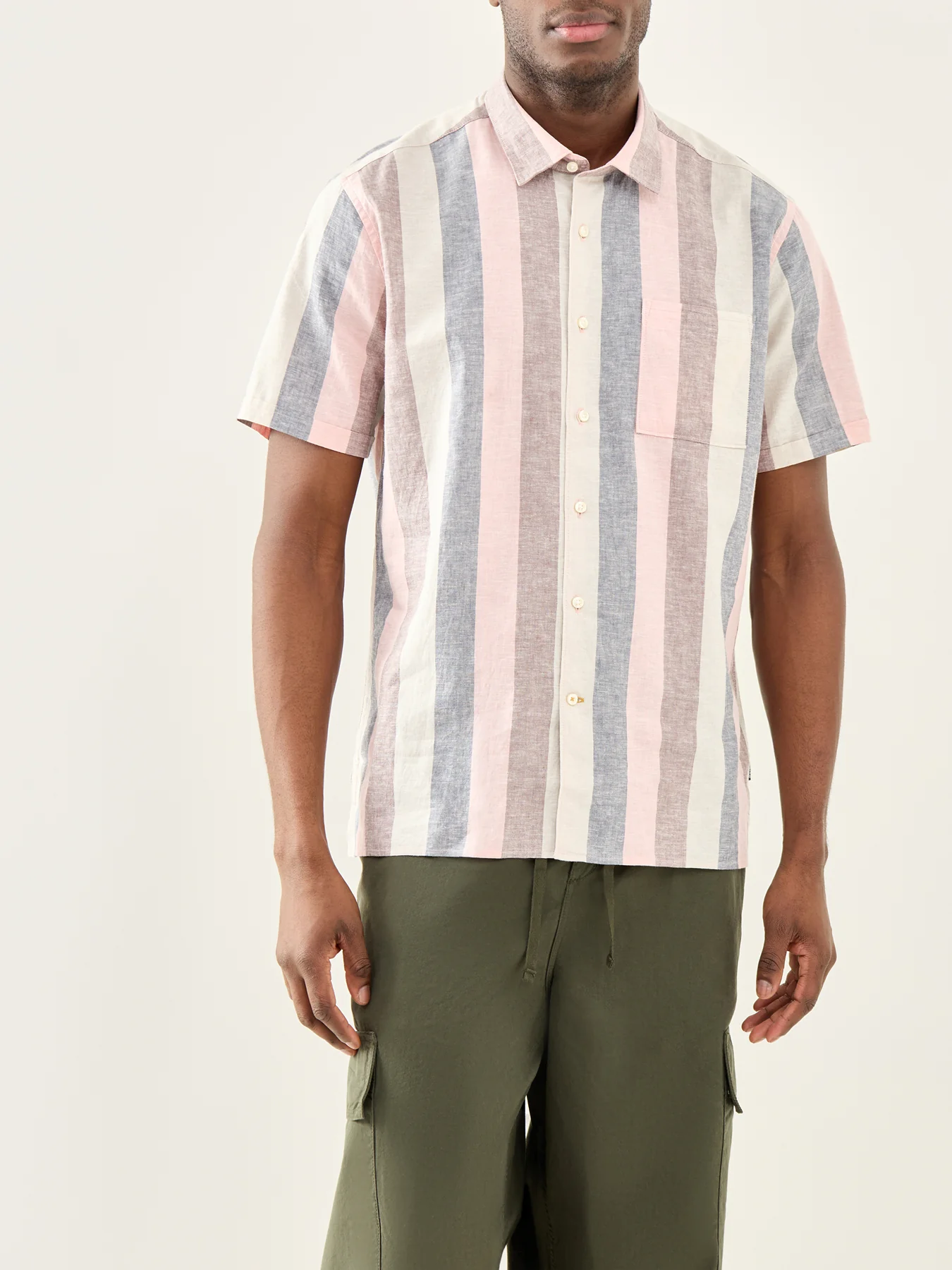 Portwell Short Sleeve Summer Fit Shirt Pink - Image 4