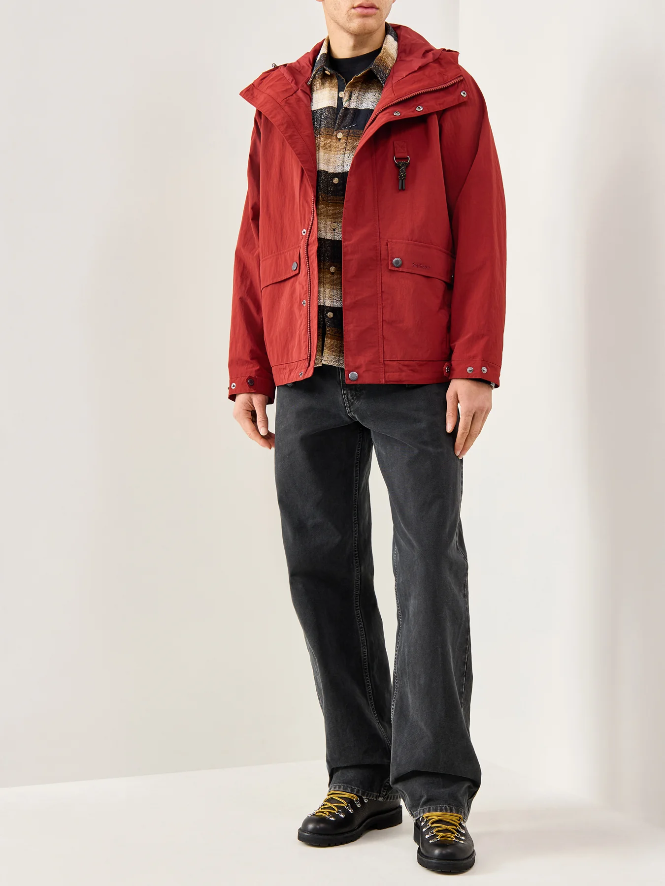 Rig Waterproof Shell Jacket Red - Image 2