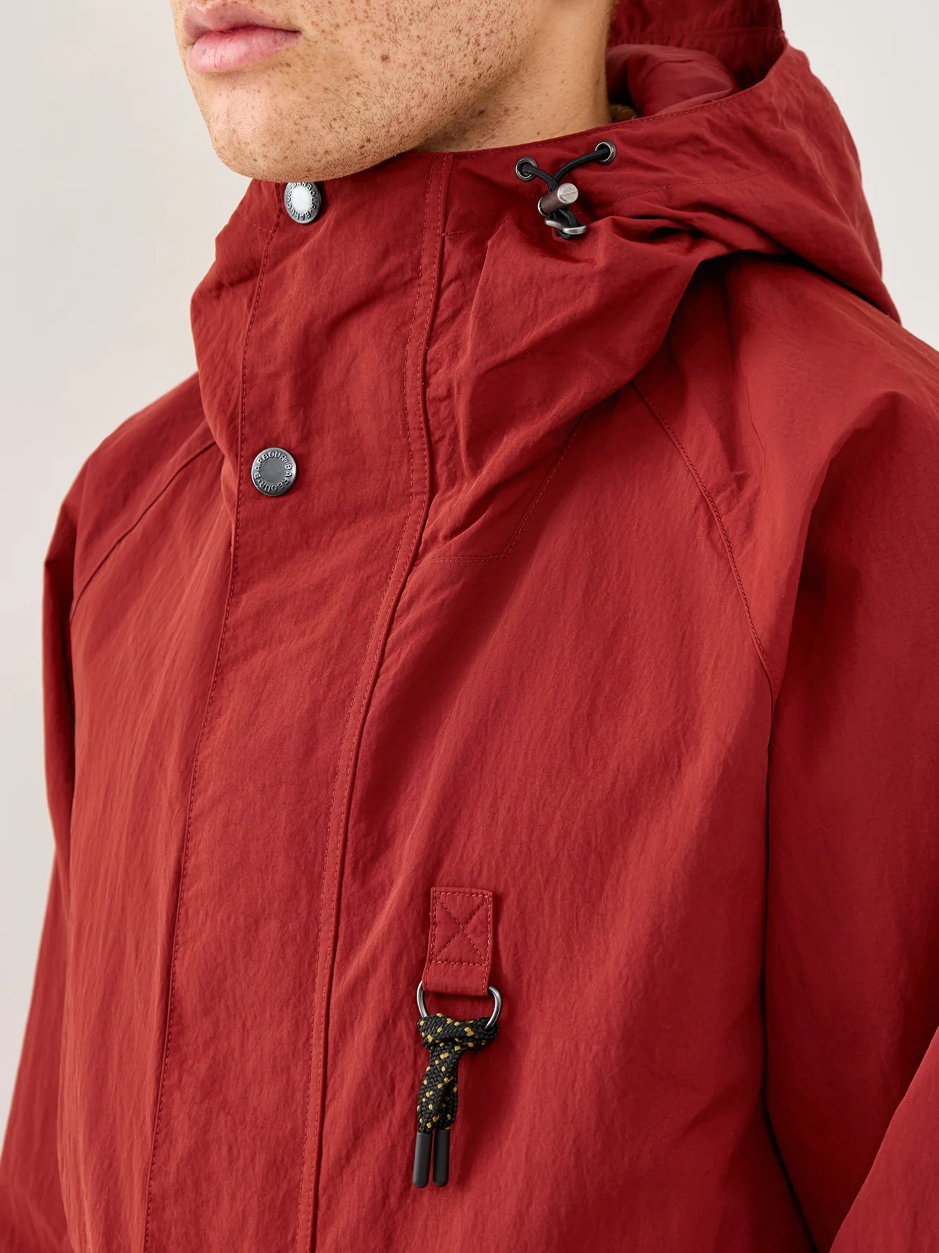 Rig Waterproof Shell Jacket Red - Image 3