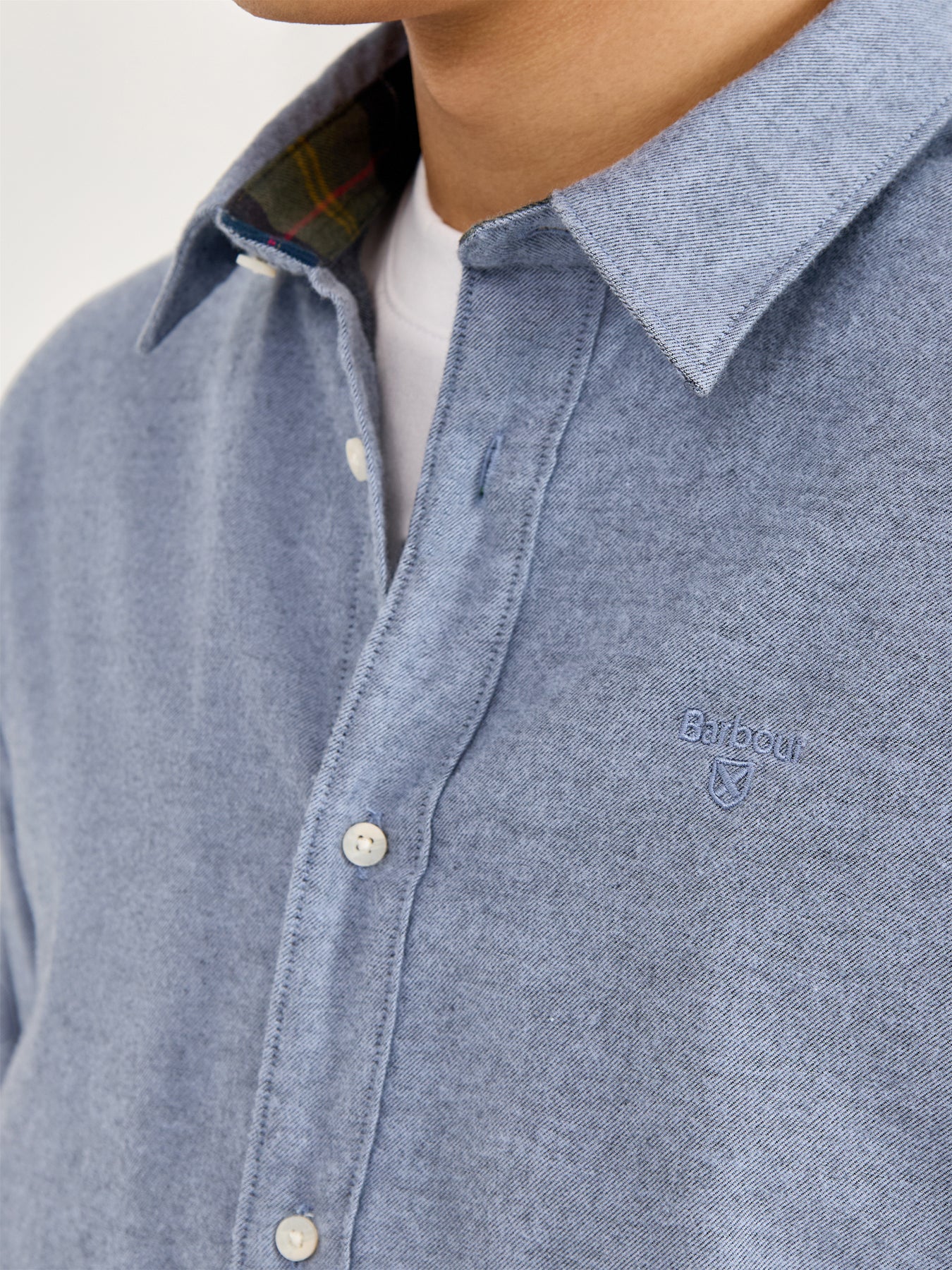 Sealane Cotton Relaxed Shirt Blue - Image 3