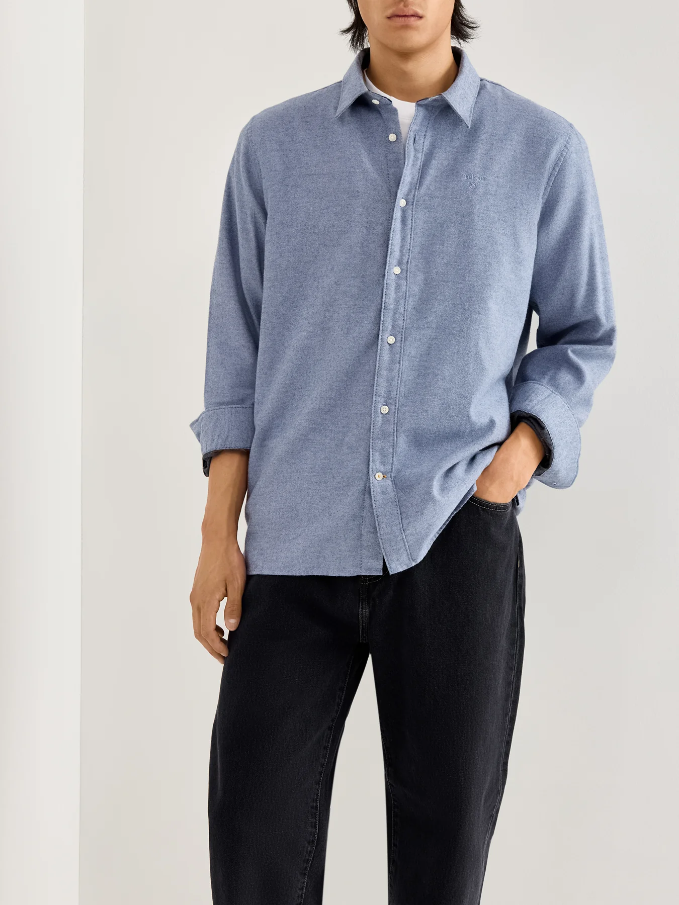Sealane Cotton Relaxed Shirt Blue - Image 4