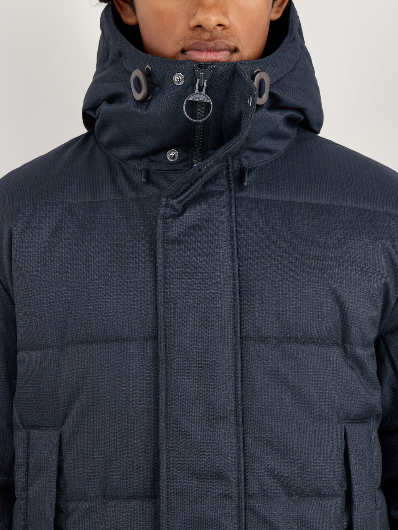 Mens Winter Beaufort Puffer Jacket Navy - Image 3