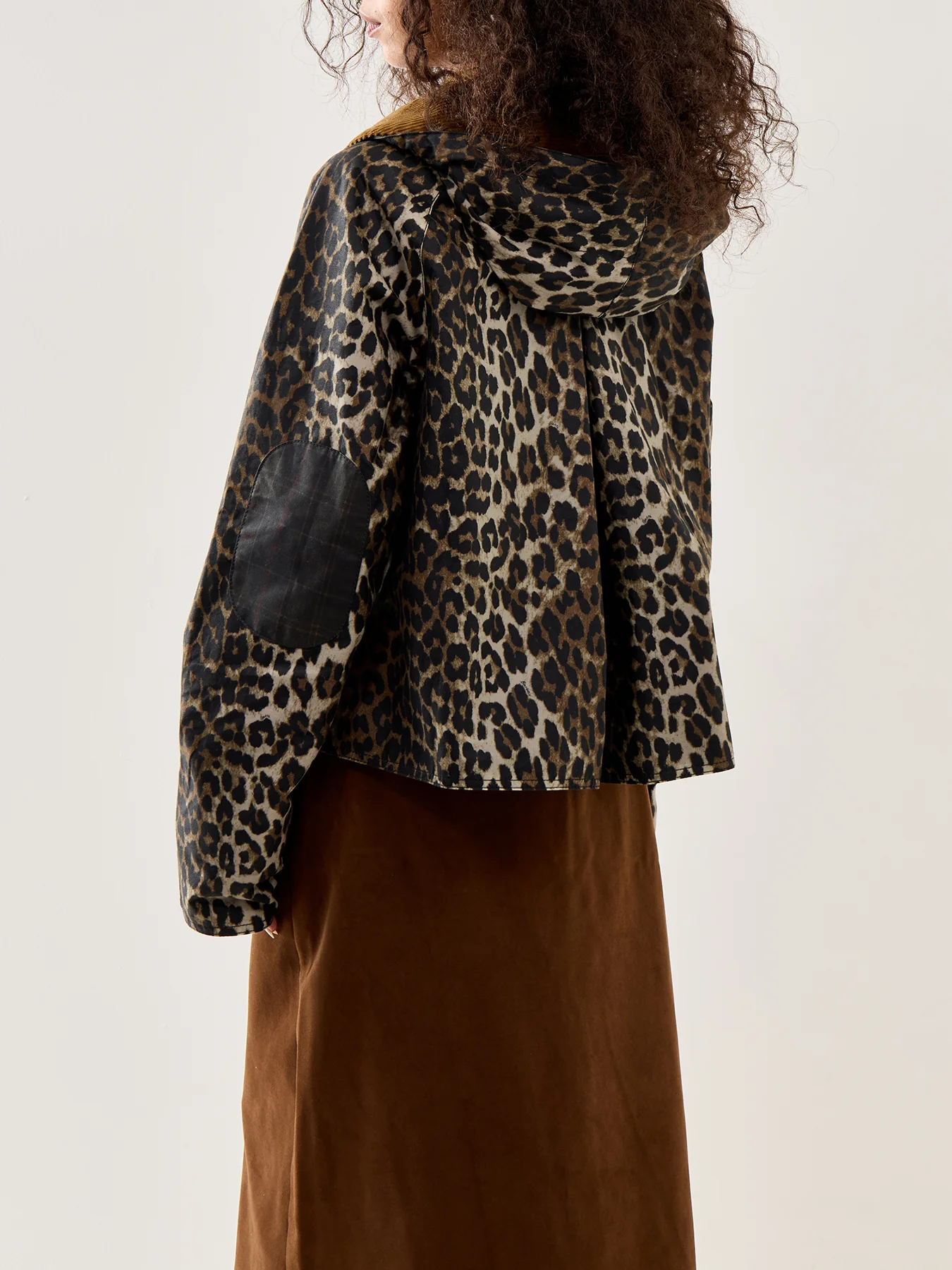 Barbour x Ganni Printed Hooded Wax Anorak Jacket - Image 5