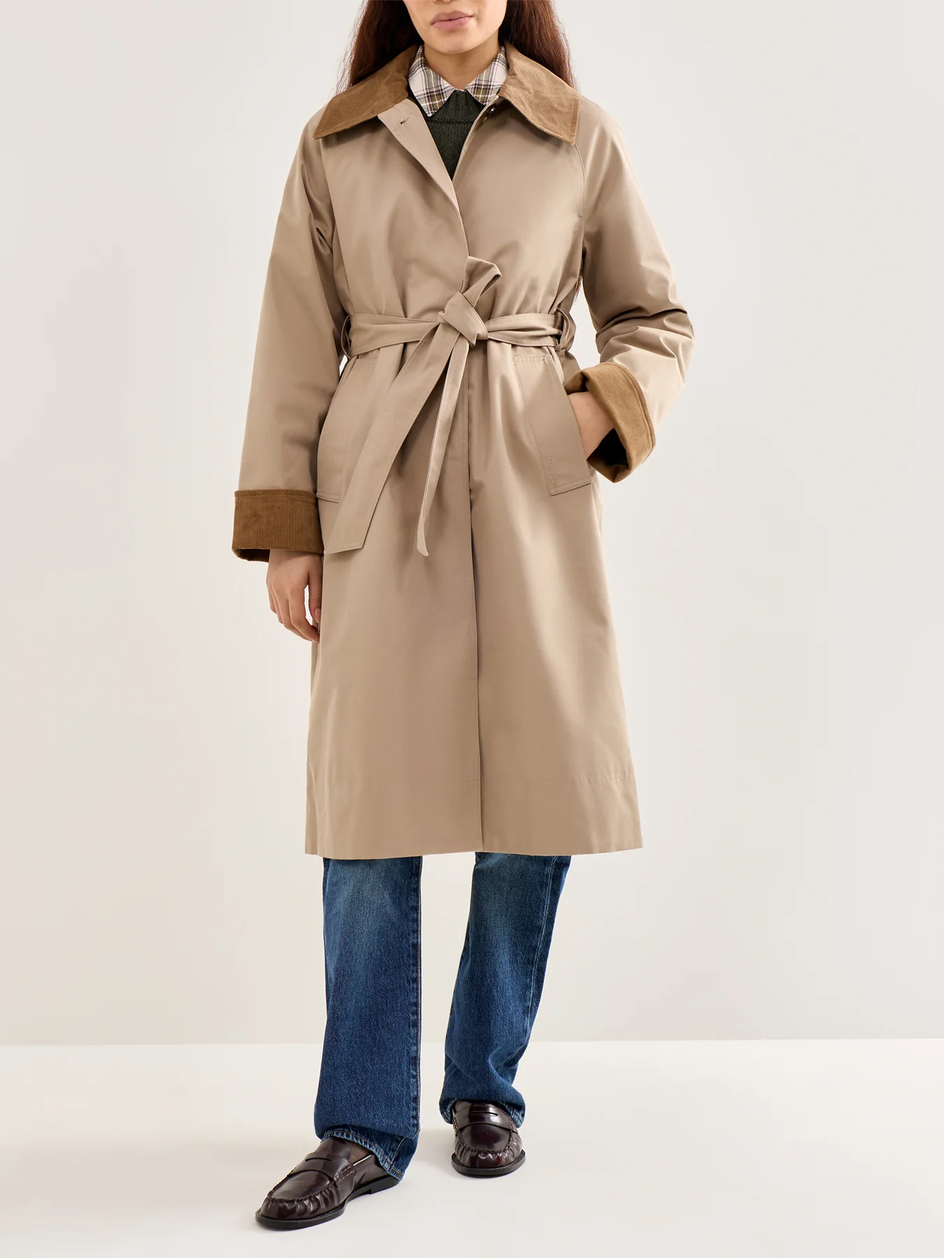 Reagan Showerproof Jacket Beige - Image 2