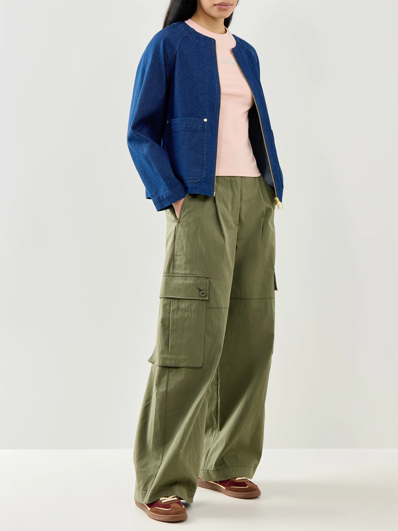 Saima Denim Overshirt Blue - Image 2
