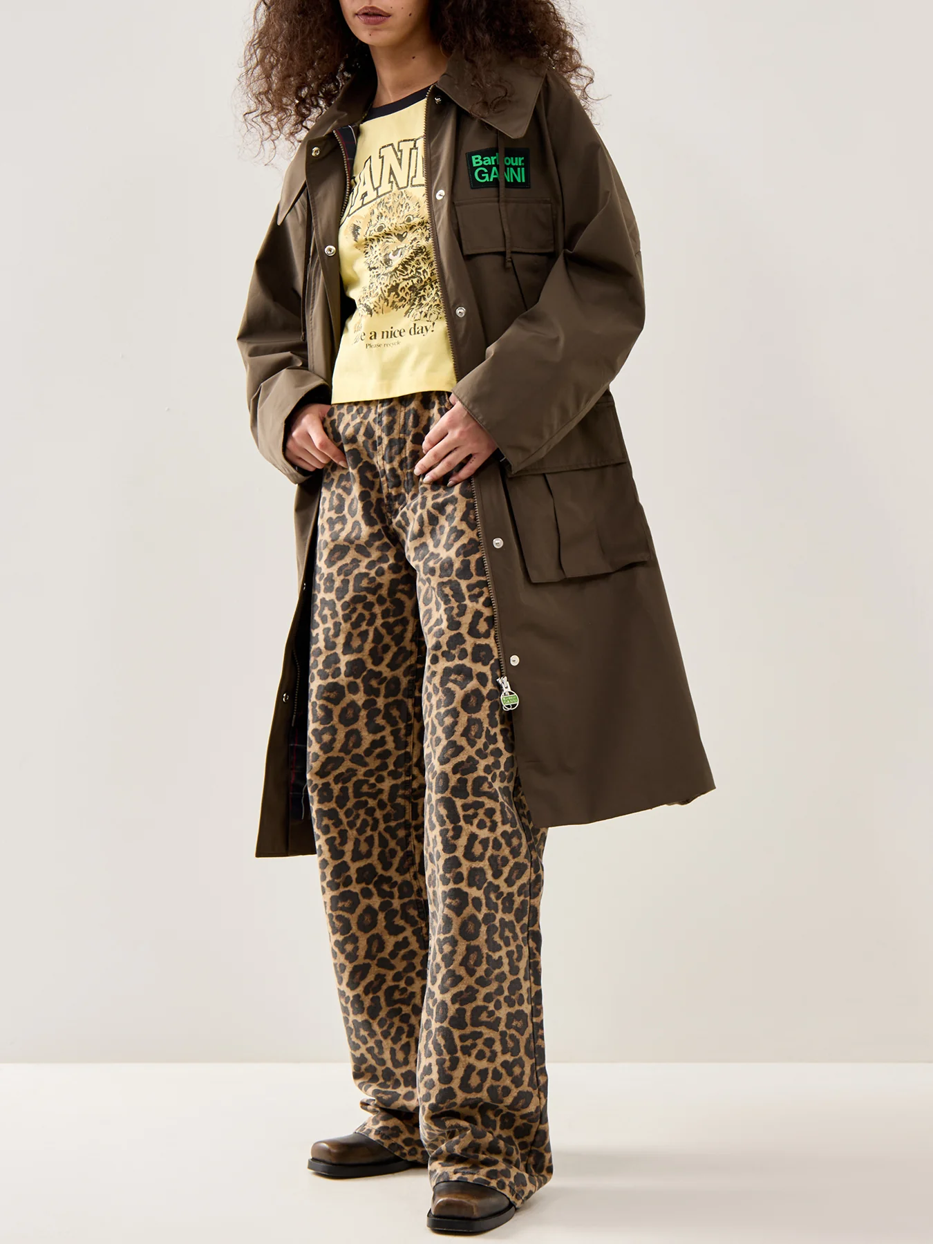 Barbour x Ganni Waterproof Parka Jacket - Image 2