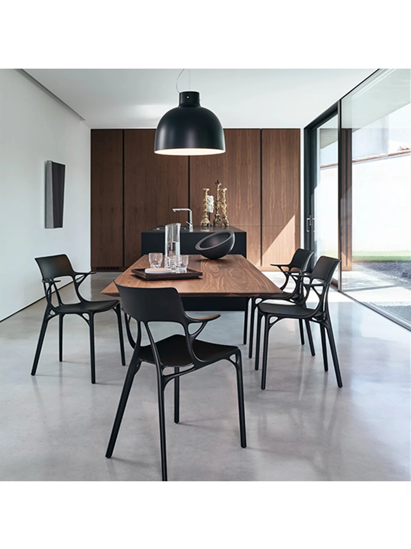 Ai Black Recycled Dining Chair - Image 2