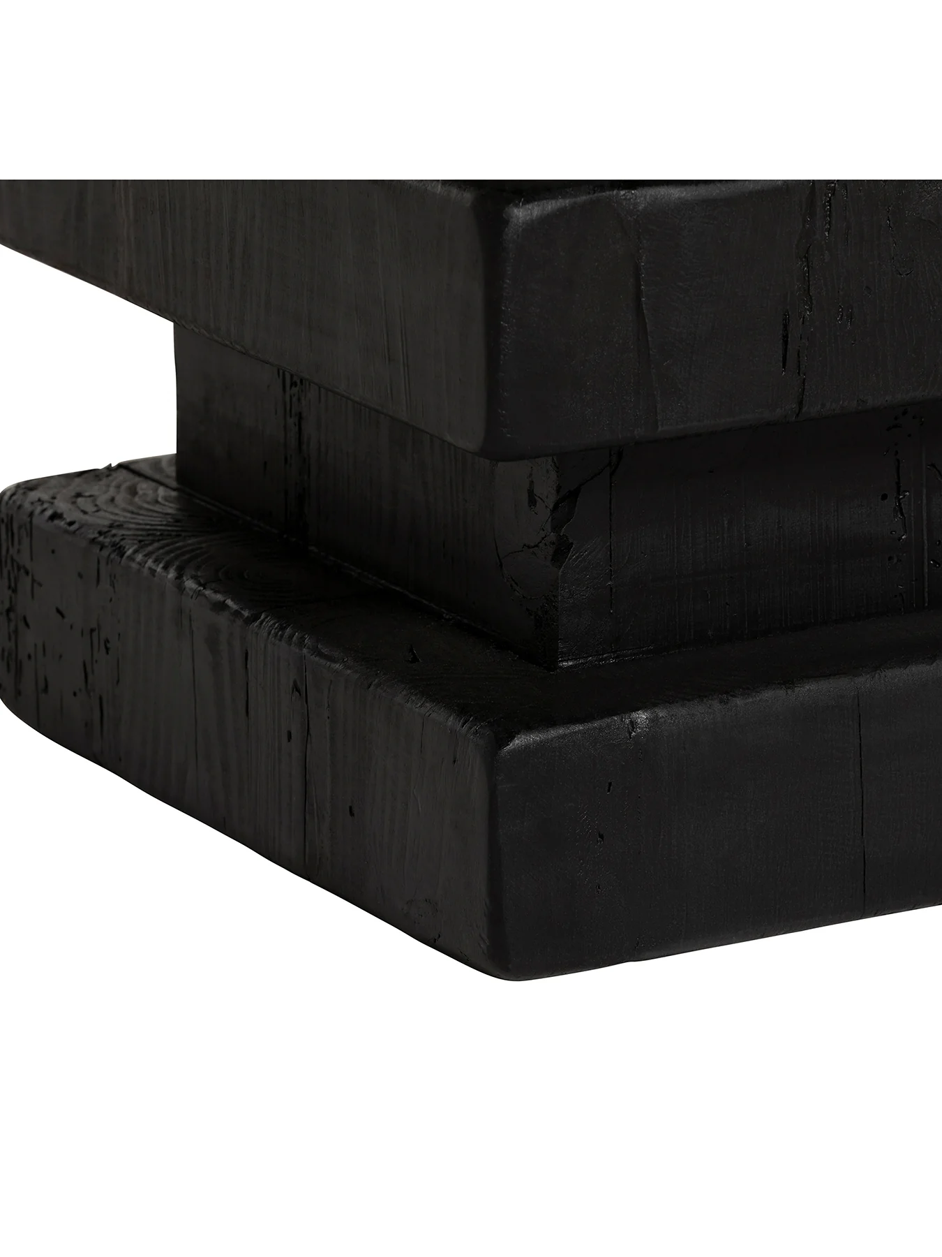 Wicken Recycled Pine Black Stool - Image 4