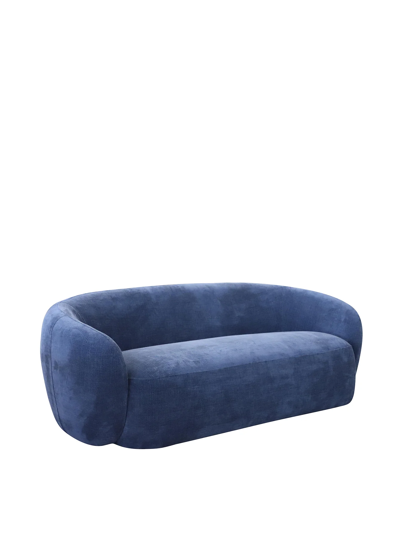 Arles Fabric Sofa Blue - Image 2