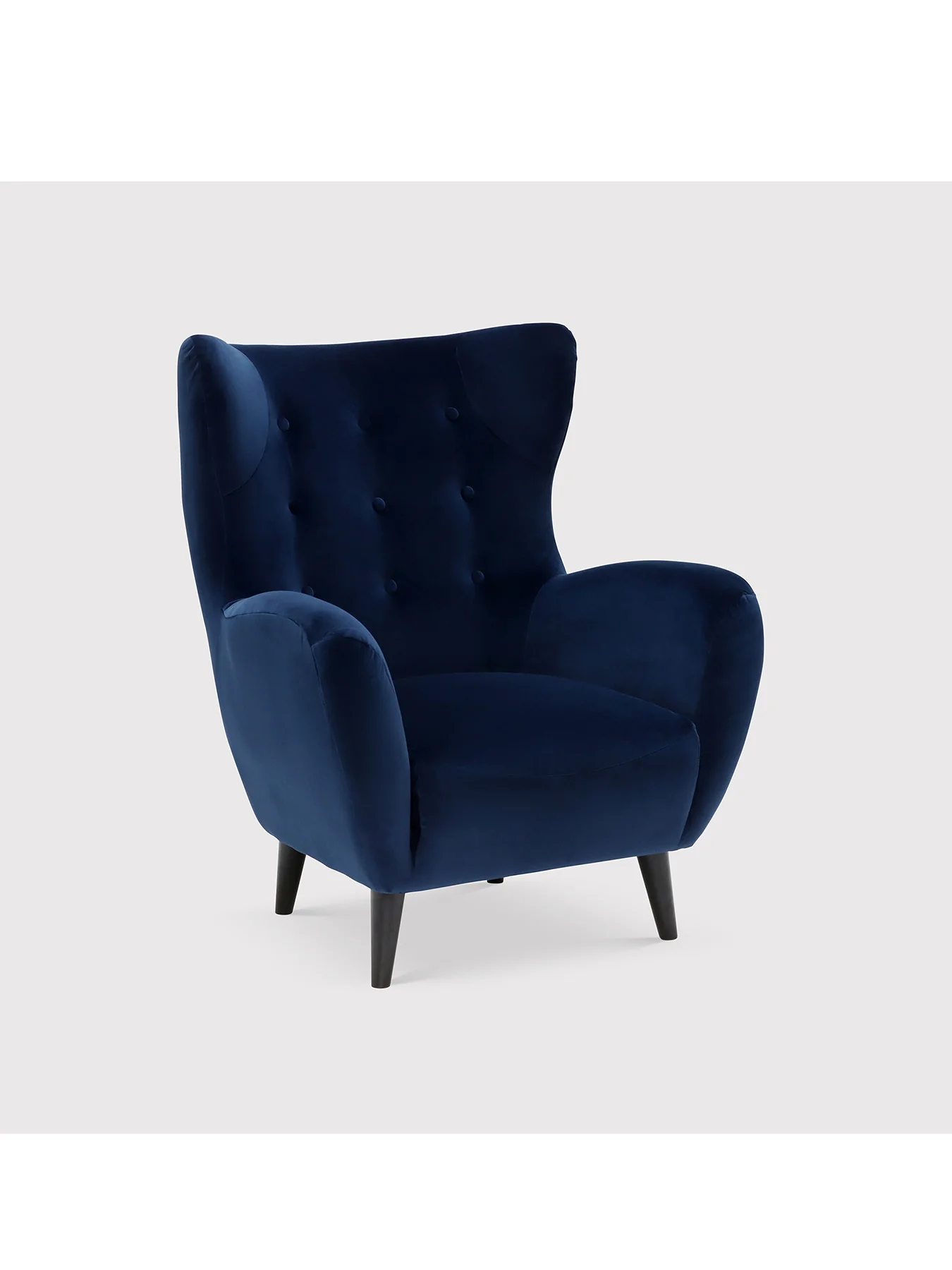 Lucian Blue Fabric Accent Chair - Image 2