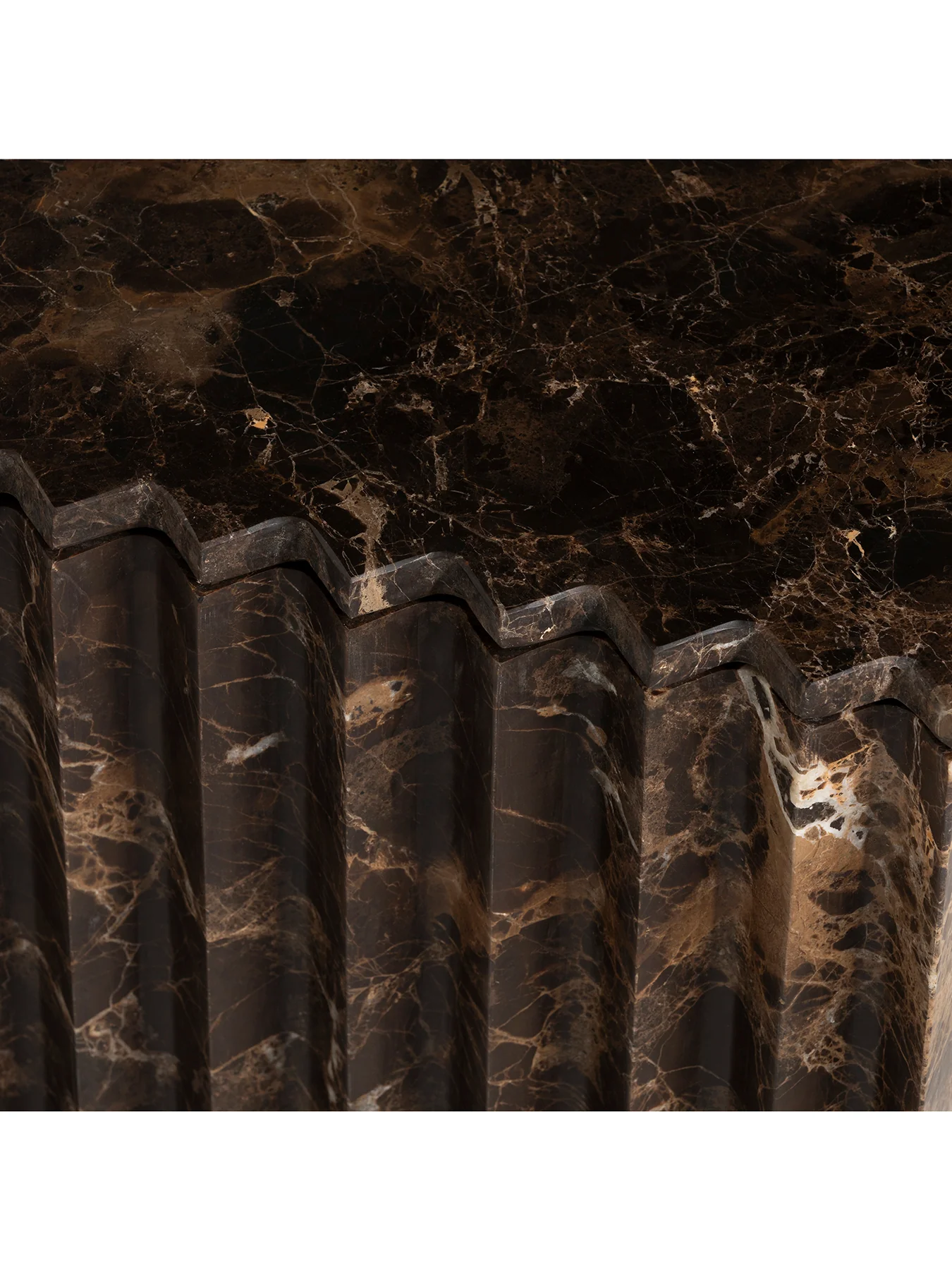 Bruni Brown Marble Coffee Table - Image 4