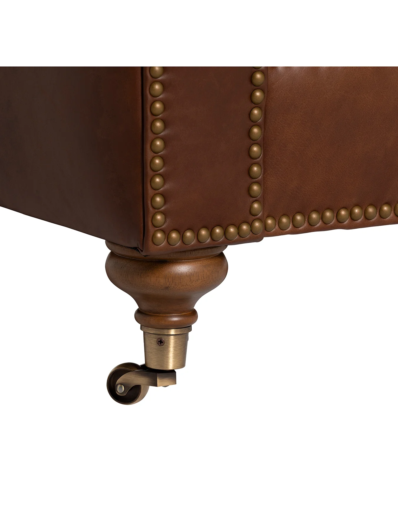 Caversham Chesterfield Armchair Brown - Image 4