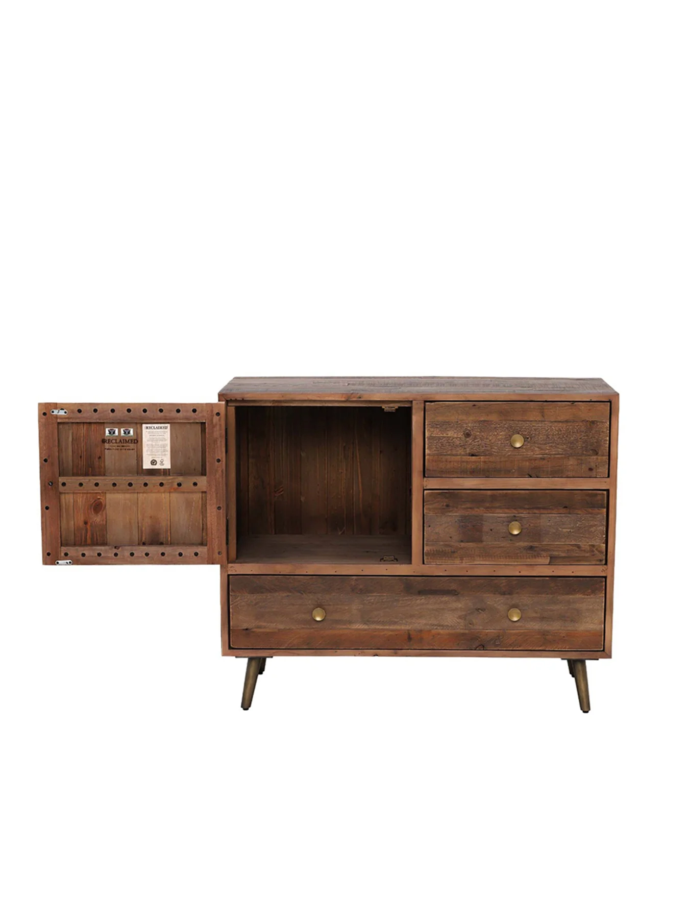 Lewes Reclaimed Wood Wardrobe - Image 2