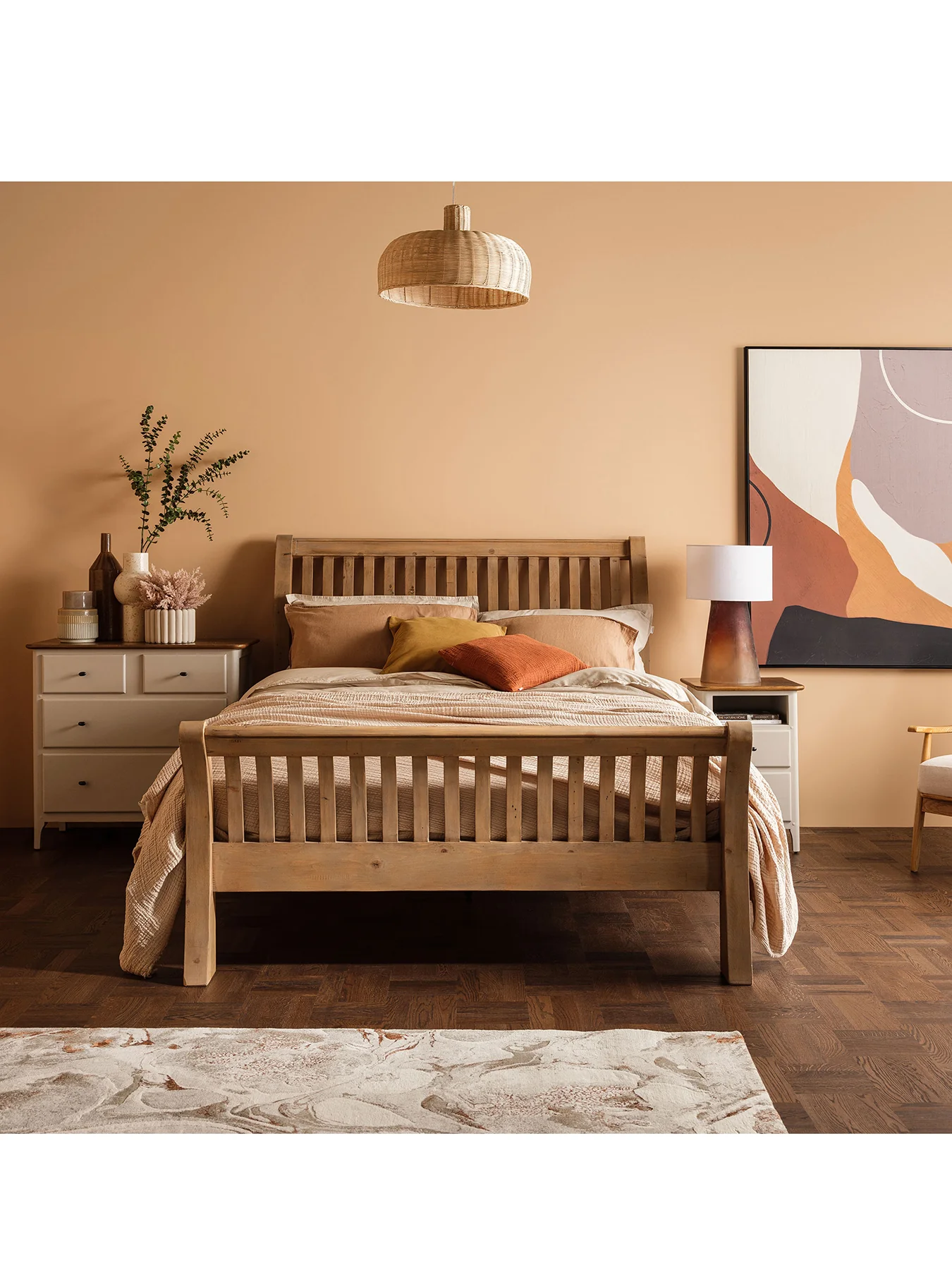 Lewes Reclaimed Wood Super King Bed Frame - Image 2