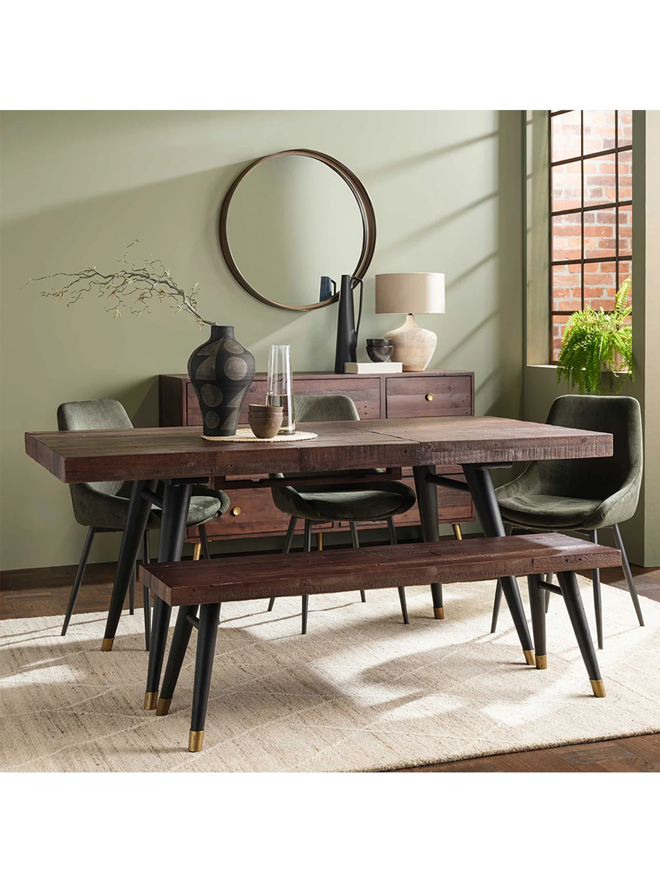 Modi Reclaimed Wood Dining Table 180cm Seats 4-6 - Image 2