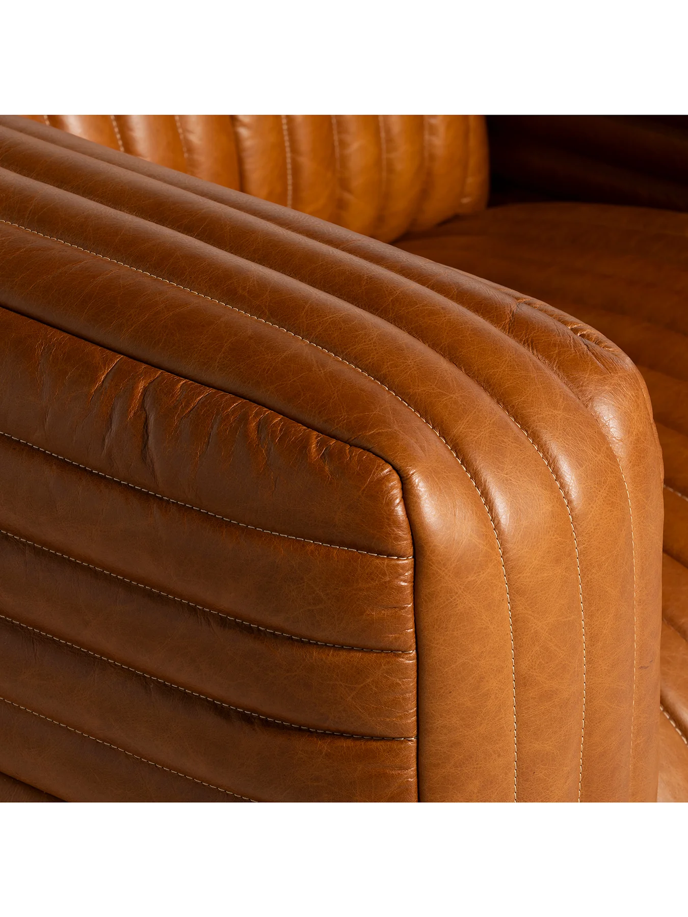 Montara Leather Recliner Armchair Brown - Image 3