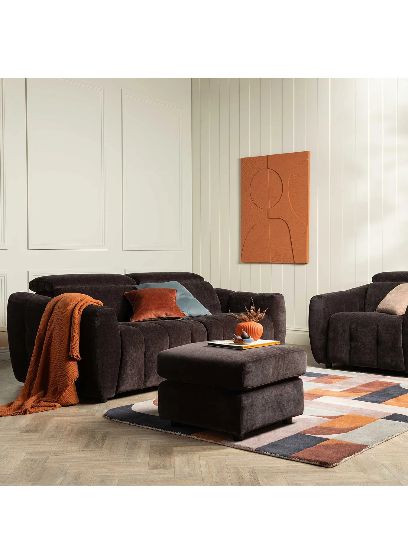 Montgomery Fabric Footstool - Image 2