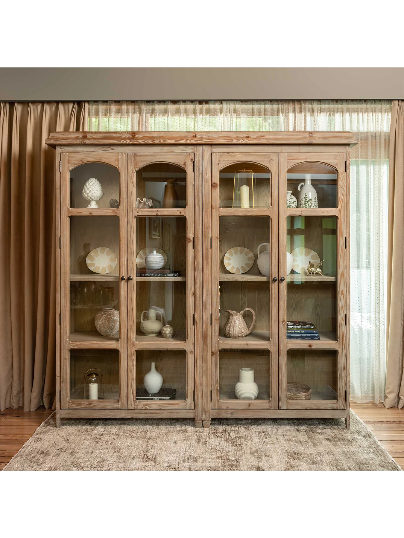 Morlin Display Cabinet Brown - Image 2