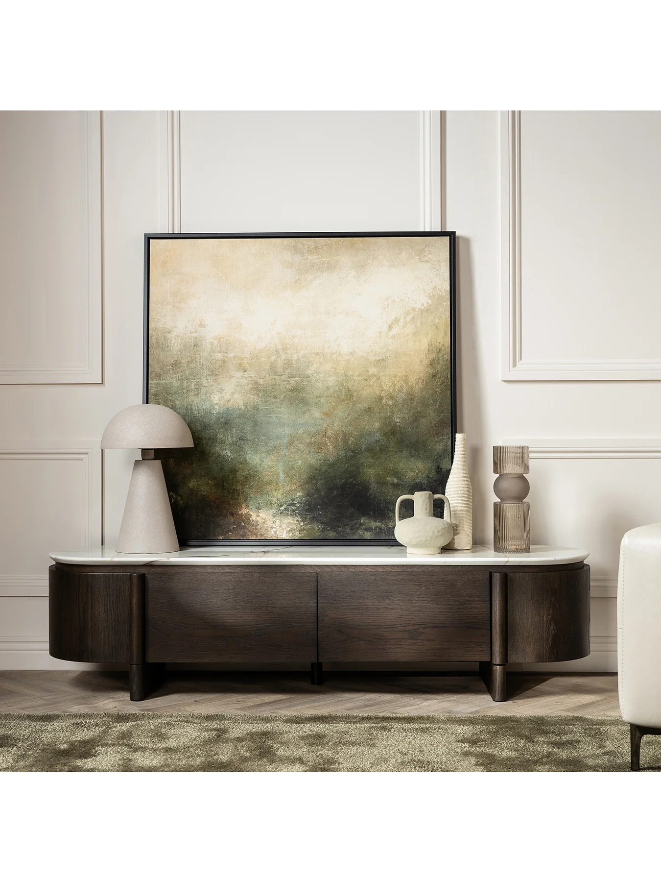 Nord Marble Effect TV Unit - Image 2
