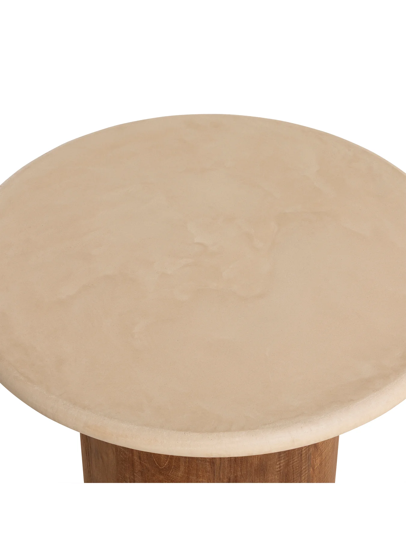 Panama Faux Stone Top Round Coffee Table - Image 4