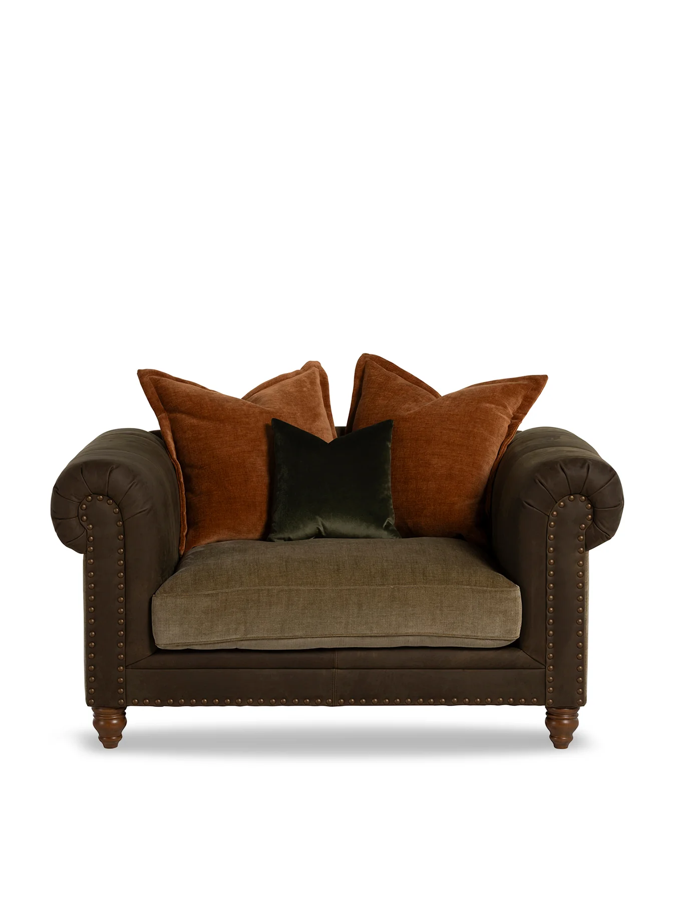 Pomeroy Fabric Snuggle Chair Brown