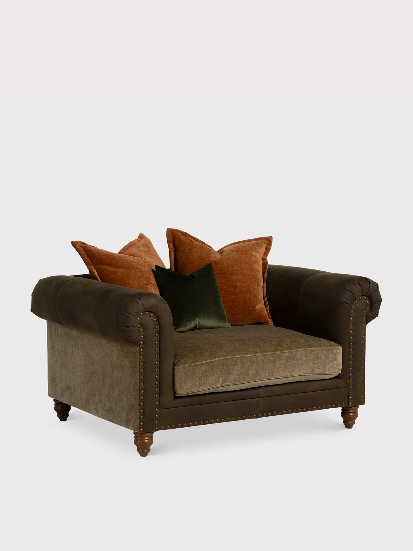 Pomeroy Fabric Snuggle Chair Brown - Image 2
