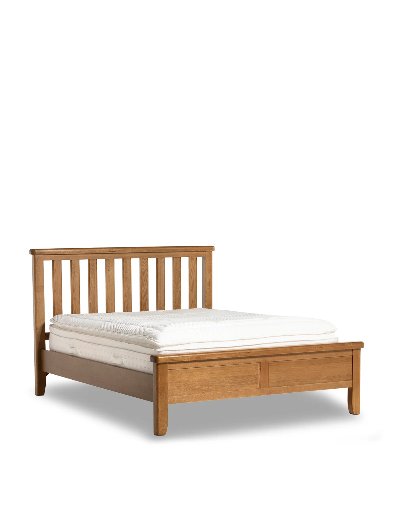 Raithwaite Solid Oak Double Bed Frame Brown